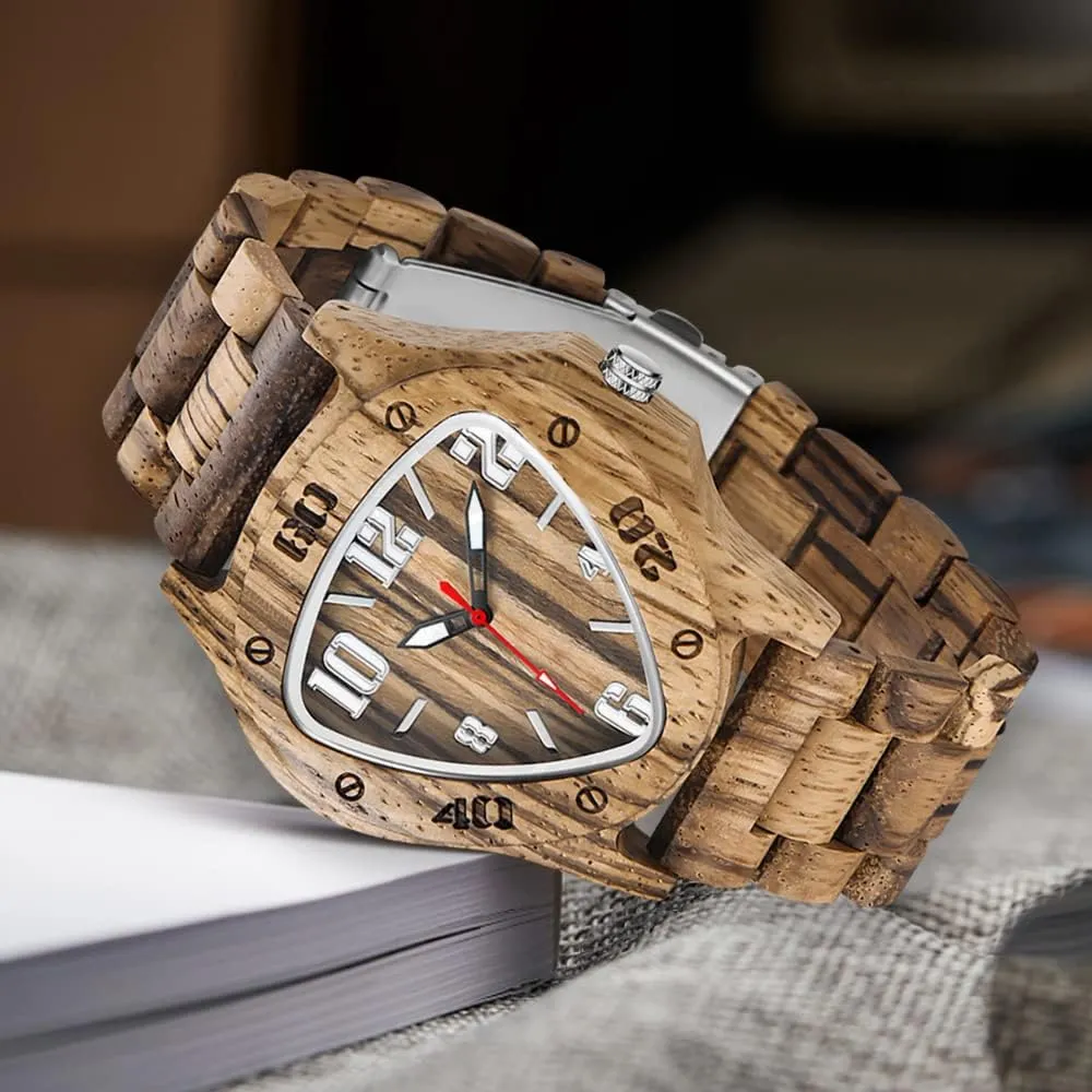Quartz modulation exorbitant terrible Wood Mens Wrist Watch Men's Handmade Wooden Watches Mens Lightweight Analog 