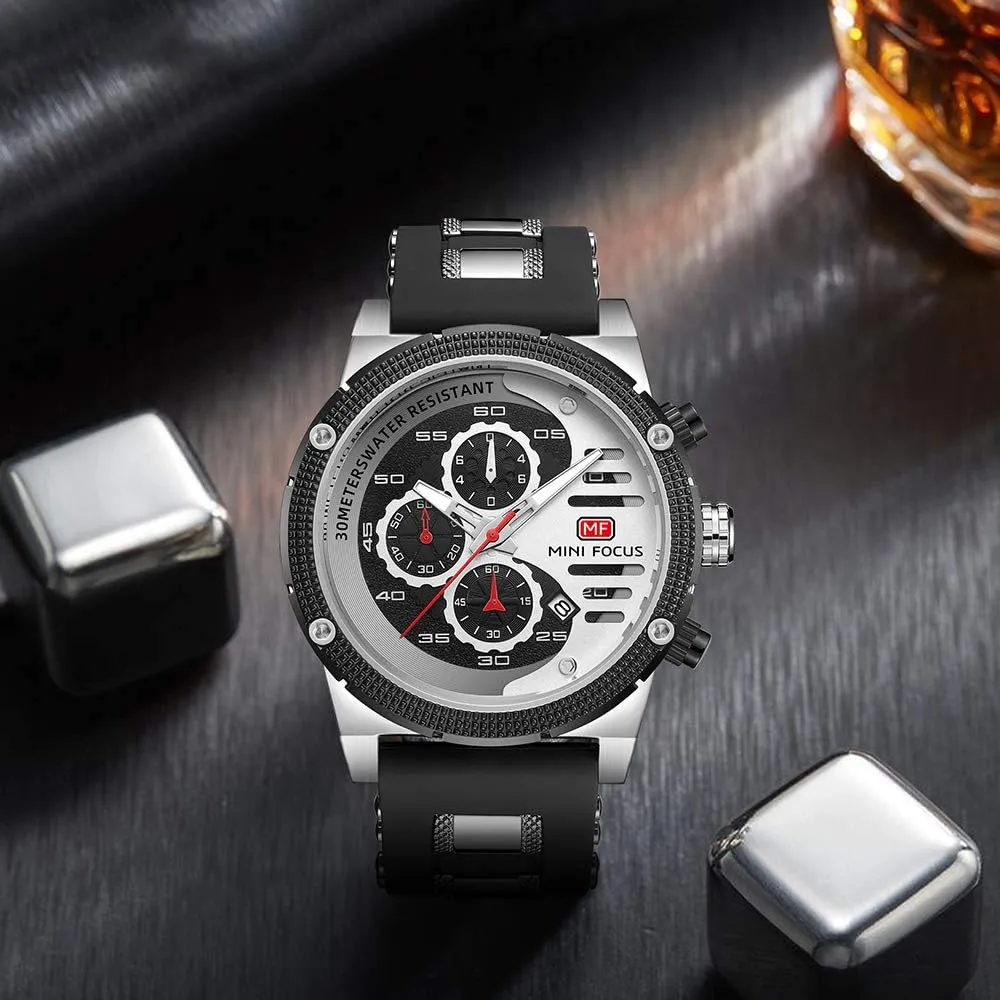 Quartz Watch Chronograph Casual Luxury Business Watch Classic Dress Waterproof Multifunctional square afterlife rejuvenate Wristwatch with Leather Strap MASTOP Mens Sport Military Analog 