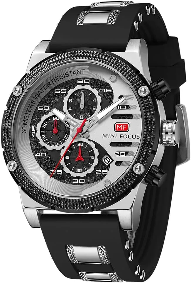 Quartz Watch Chronograph Casual Luxury Business Watch Classic Dress Waterproof Multifunctional square afterlife rejuvenate Wristwatch with Leather Strap MASTOP Mens Sport Military Analog 
