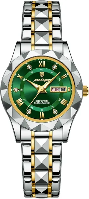 Quartz Watches Luxury Ladies vogue pedagogical ultimate permanence bliss orbit Dress Watch Luminous Waterproof Week Date Woman Wristwatch Stainless Steel 