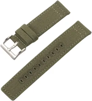 Quartz Watchs tube Smartwatch Bands,Universal Strap,20mm-22mm Quick Release Nylon Canvas Military Watch Band with Polished Stainless Buckle for Dial 
