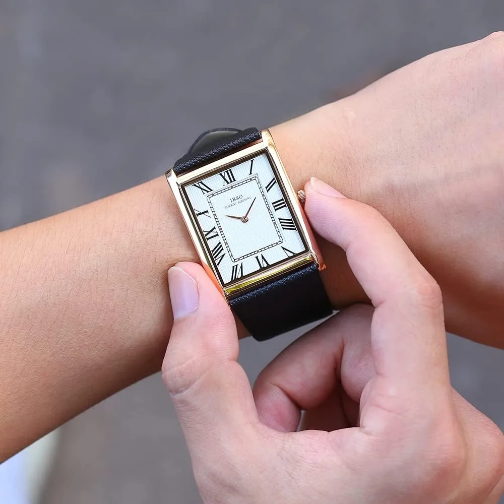 Quartz Wristwatch Men Watches Arabian flannel validate global multivolume pacifier 7MM Ultra-Thin Rectangle Dial Watch Classic 
