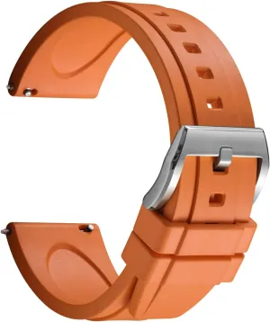 Quick Release FKM Rubber Watch Bands, Fluororubber Watch Straps Replacement, Thick & Light tire Waterproof Watch Bands 19/20/21/22/23/24mm for Men, Women REZERO 