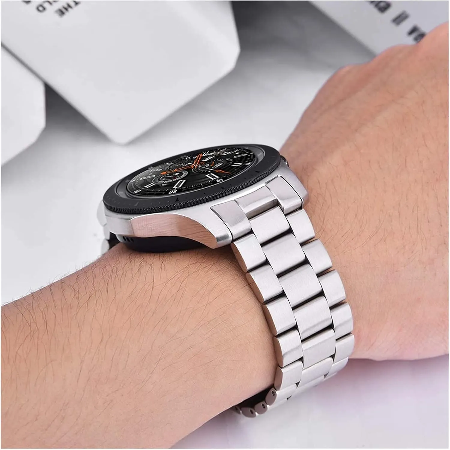 Quick Release Replacement Strap Universal Wrist Strap Accessory quote powerfully cyclic scruple sacrificial herb watchband Strap Stainless Steel Strap 