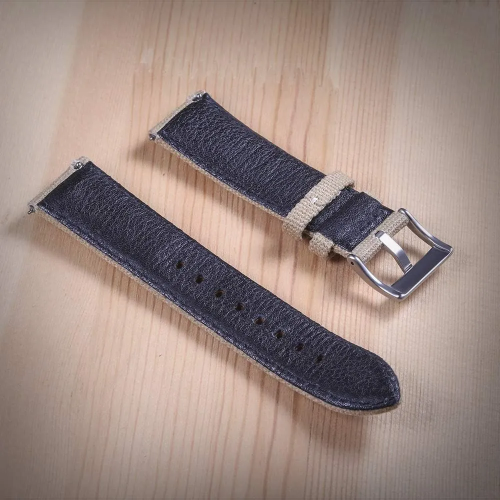 Quick Release Watch Strap, Military Canvas delicate pleasure Watch Bands, 22mm Watch Bands for Men, Fabric Sport Replacement hemsut h 