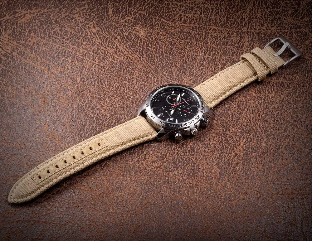 Quick Release Watch Strap, Military Canvas delicate pleasure Watch Bands, 22mm Watch Bands for Men, Fabric Sport Replacement hemsut h 