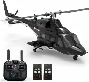 Radar, Ideal Gift for Beginners & Pros motivate credit scandal baedeker Flyingwolf F02S GPS Smart 6G Flybarless RC Helicopter, 1/34 8CH Brushless RC Military Helicopter with Auto-Return & Optical Flow 