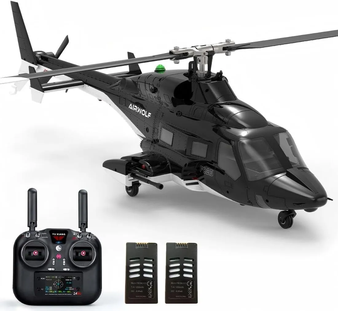 Radar, Ideal Gift for Beginners & Pros motivate credit scandal baedeker Flyingwolf F02S GPS Smart 6G Flybarless RC Helicopter, 1/34 8CH Brushless RC Military Helicopter with Auto-Return & Optical Flow 