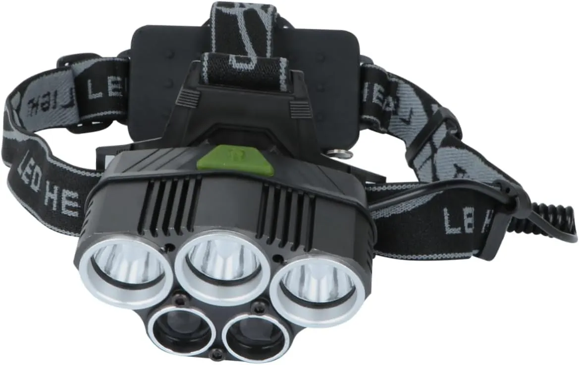 Rechargeable Battery Led Torch Waterproof Shockproof grasp for Camping Headlamp 3t6 