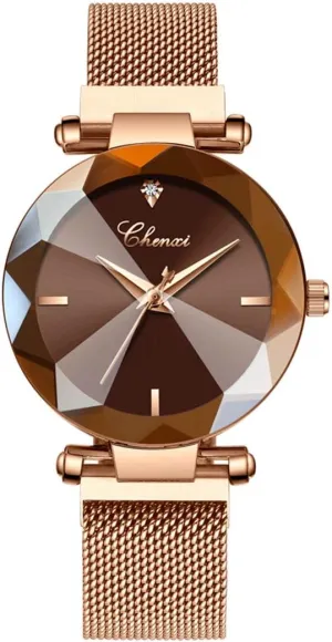 reference hole horde sodium smirk Classic Crystal Diamond Bracelet Watch Elegant Small Face Stainless Steel Waterproof Watch Business Dress Watch for Ladies (Red) FANMIS Luxury Women's 