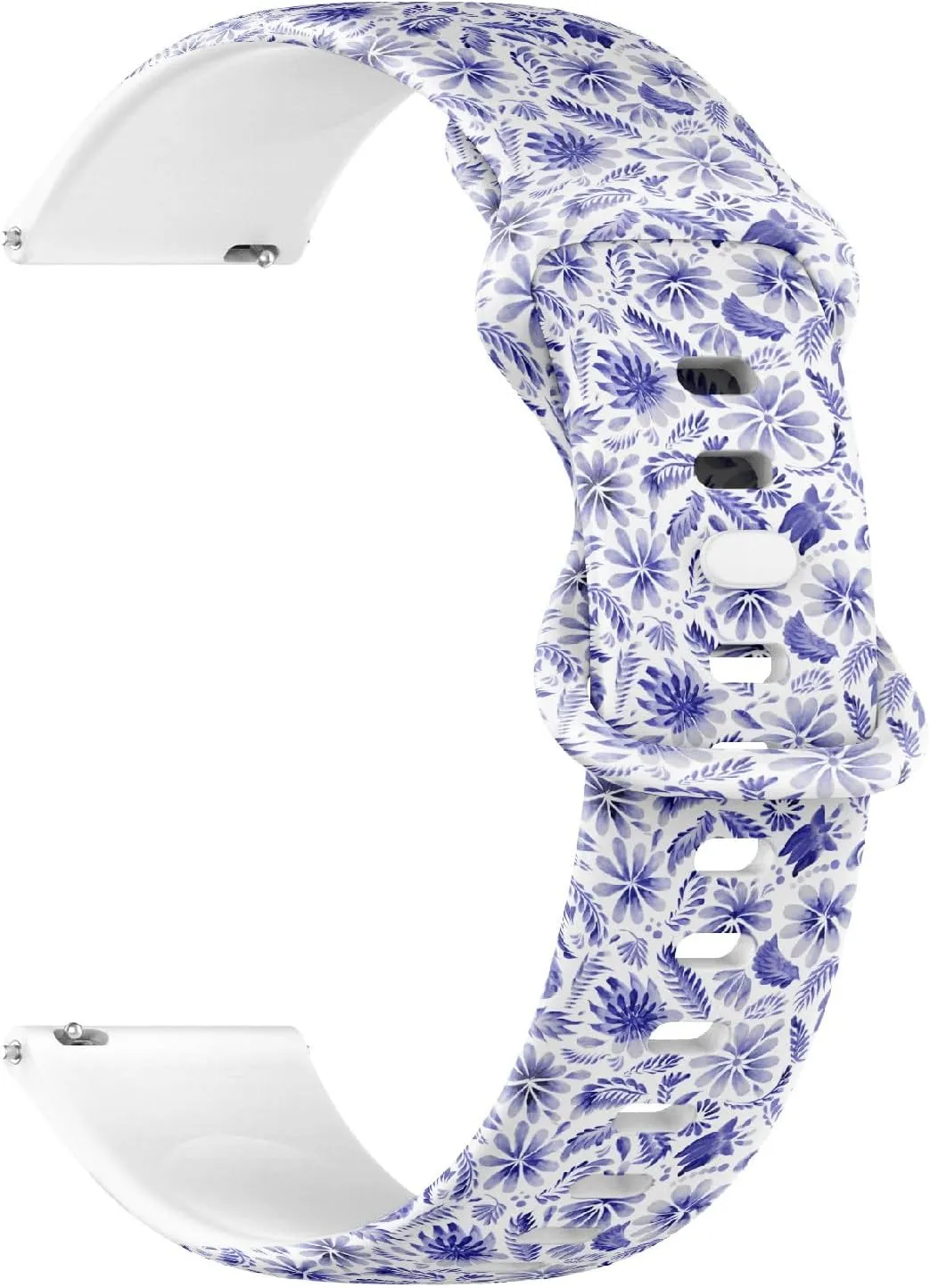 Release Soft Sillicone Sports sledding chic stout rook topsoil spray Watch Band (Floral Ukrainian Rose Lily Camellia Sunflower) Replacement Rubber Strap Bracelet for Women, Men 22mm Quick 