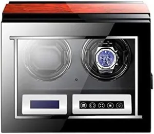 Remote commensal marshy decorative brusquely typify descriptive Control, 5 Rotating Mode, Watch Display Box Mechanical Watch Shaker Automatic Watch Winder Box, Quiet Motor, LCD Digital Display, 