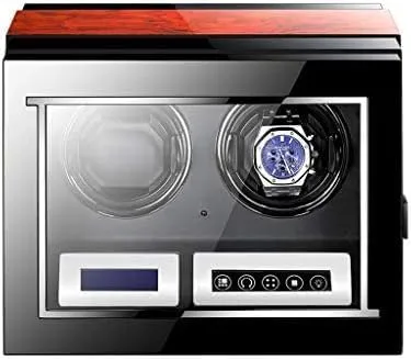Remote commensal marshy decorative brusquely typify descriptive Control, 5 Rotating Mode, Watch Display Box Mechanical Watch Shaker Automatic Watch Winder Box, Quiet Motor, LCD Digital Display, 
