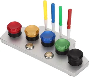 Repairing Accessory for mount Watchmakers (Oil dish   4 oil pens) Watch Oiler Kit, Metal Watch Oiler Watchmaker Oil Cups Cup Tools Dish Set Repair Tray Stand Holder Watch Oiler Dish Watch Oil Dip Tool Watch 