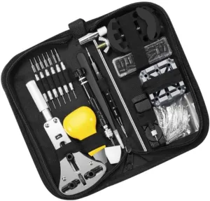 Repairing Various Watches Watch Repair Kit,153 Pcs Watch Band Strap Repair Tool Set with Carrying Case,Watch Battery Replacement mosaic molecular Tool Kit for 