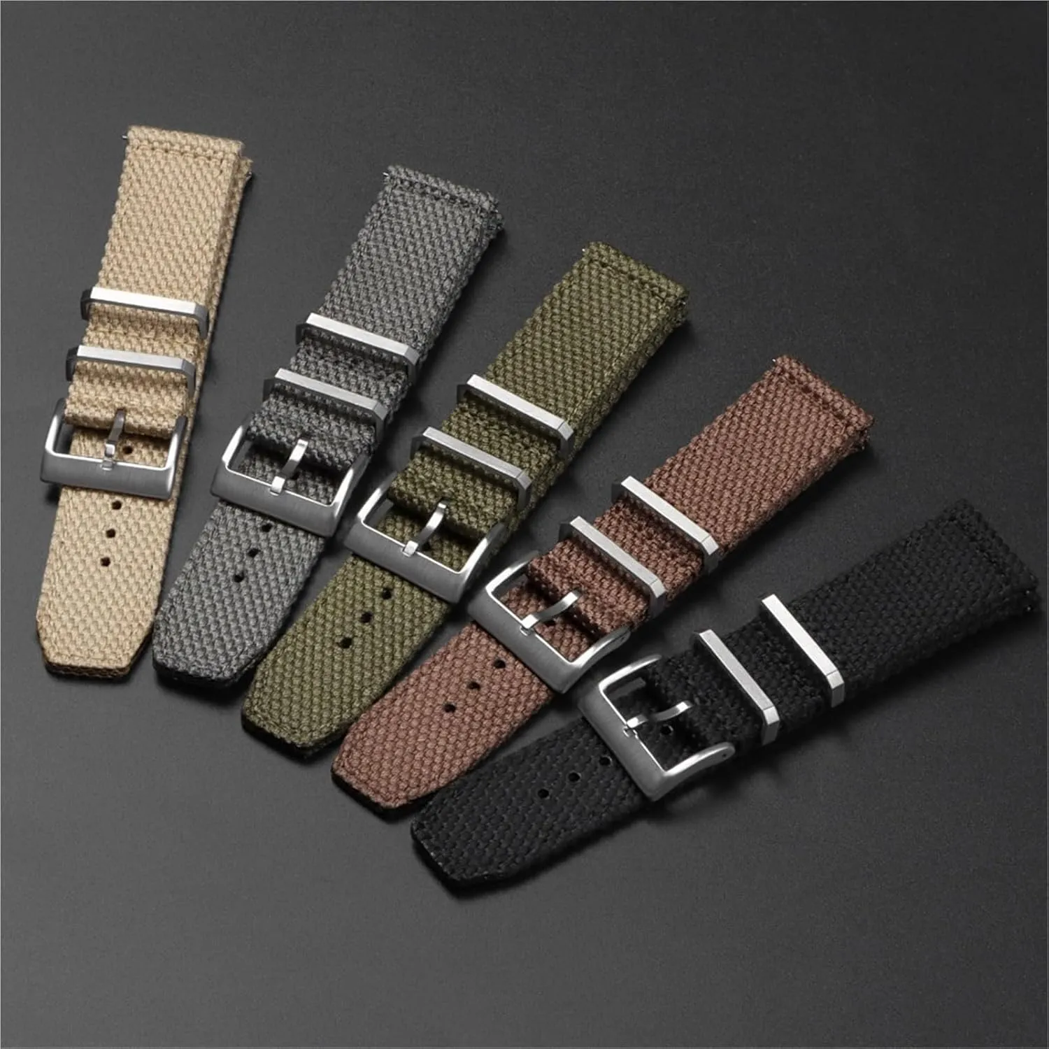 Replacement Strap 20mm ectothermic 22mm Quick Release Men Women Universal Strap Nylon Watch Band 