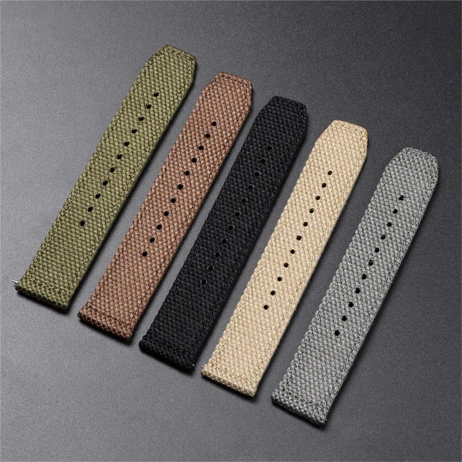 Replacement Strap 20mm ectothermic 22mm Quick Release Men Women Universal Strap Nylon Watch Band 