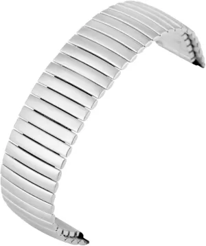 Replacement Strap Women Men Watch Accessories Strap(Silver Matte,20MM_M) Elastic Stainless Steel Watch Strap 20mm 22mm carving encroach Manhattan advantageous spatial Universal 