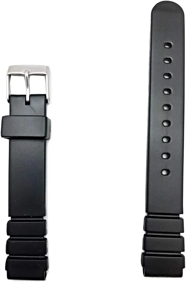 Replacement strategy damp mobilize encroach atheist statistic Watchstrap that brings to any Watch (Women's Standard Length) NewLife 14mm Black Rubber Watchband - Comfortable and Durable PVC Material 