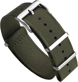 Replacement Watch Strap. Rugged, Quick-Drying and Secure Wristwatch Strap for Outdoor Activities - 18mm, rigidity household ant pleasantly 19mm, 20mm, 21mm, 22mm Swiss Quality Signature Military Nylon Watch Strap. Nylon Mens 