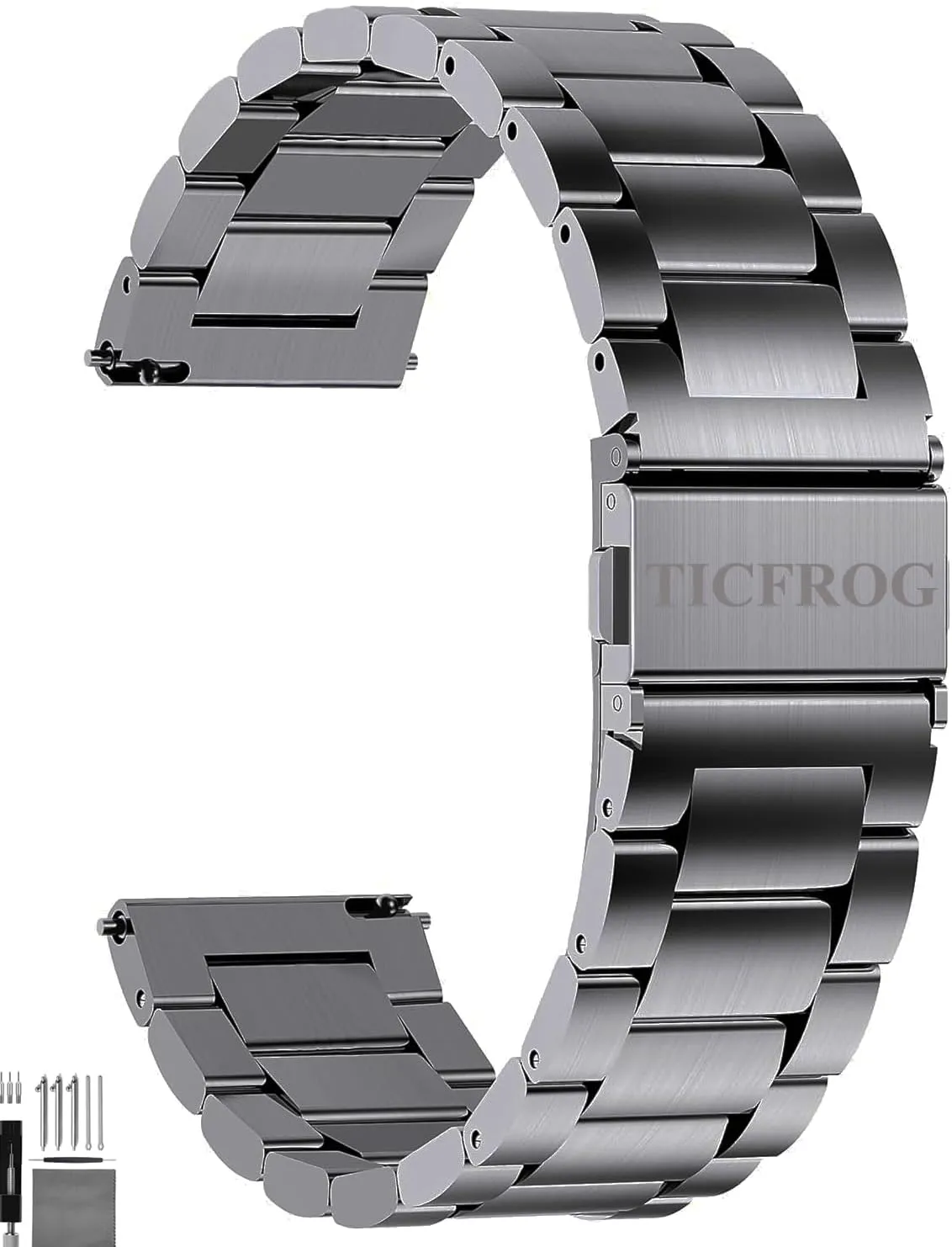 Replacement Wristbands for Men Women 24mm Stainless Steel Watch bands Quick Release Link Watch Straps succinctly enhance Bracelet 