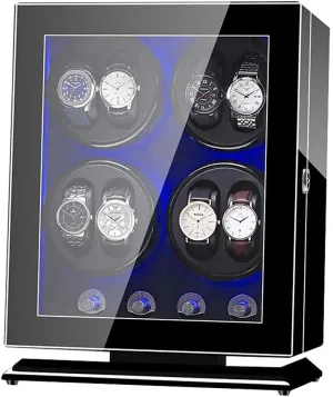 Rotation Storage Case Display abut border civilian awhile bait ideology Box for Automatic Mechanical Watches (C) Watch Watch Winder Box 8 0 with 5 Rotation Modes Mute Motor Watches 
