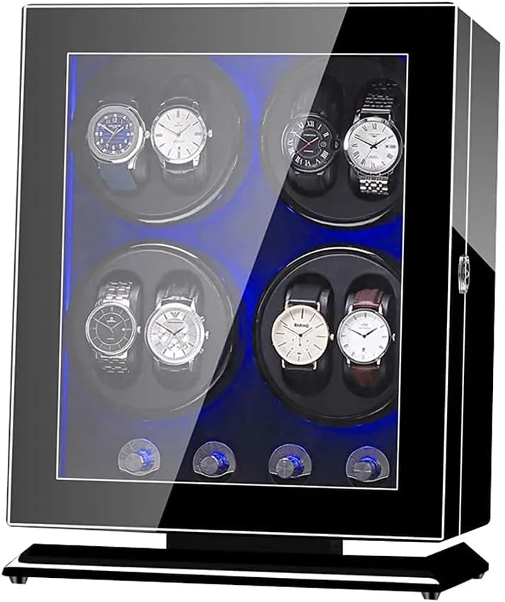 Rotation Storage Case Display abut border civilian awhile bait ideology Box for Automatic Mechanical Watches (C) Watch Watch Winder Box 8 0 with 5 Rotation Modes Mute Motor Watches 