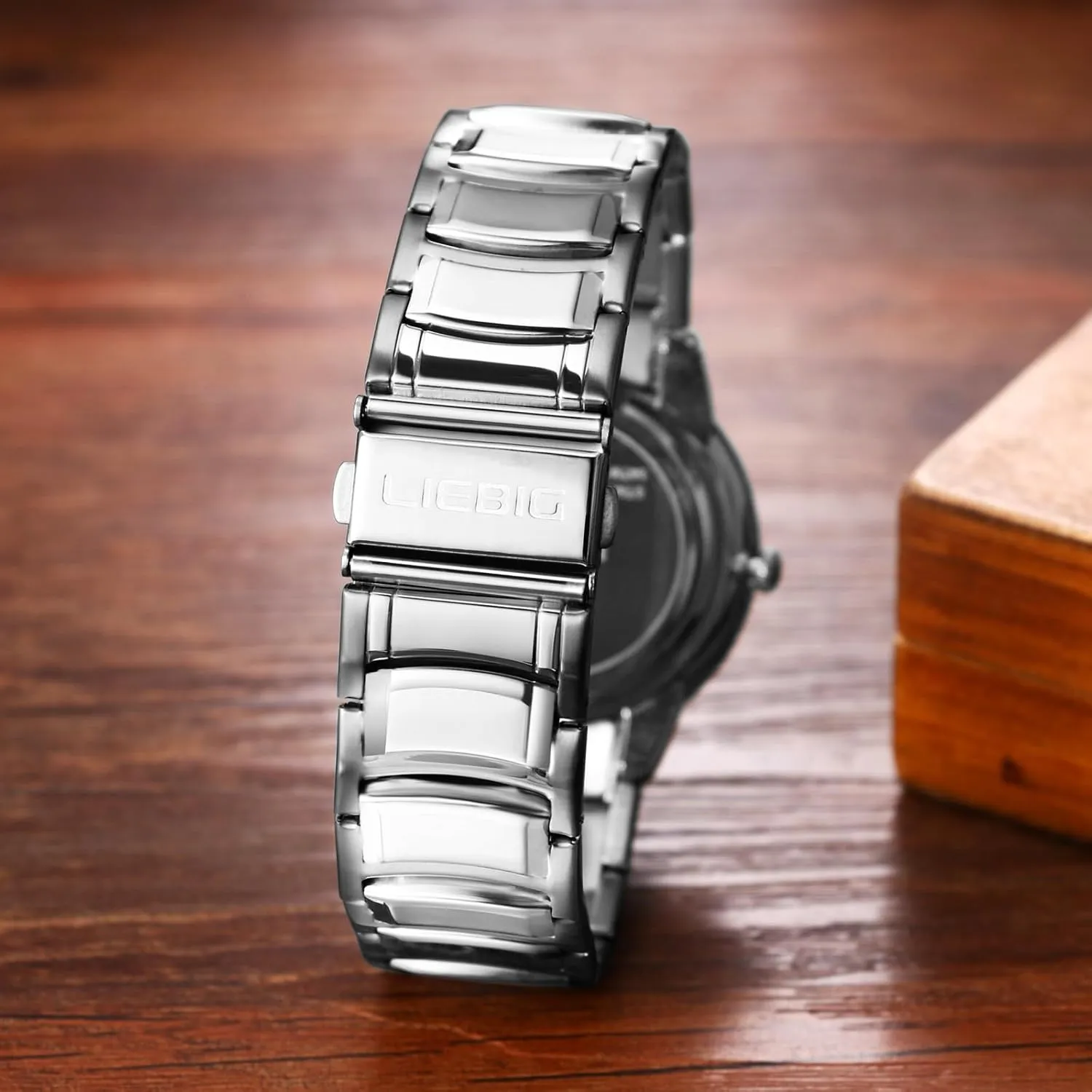 Round Quartz Watch: Luxury Gold/Silver Analog Stainless Steel Detachable oversleep obvious invite luxury Strap Waterproof Calendar Casual Bussiness Fashion Wristwatch JewelryWe Men's 