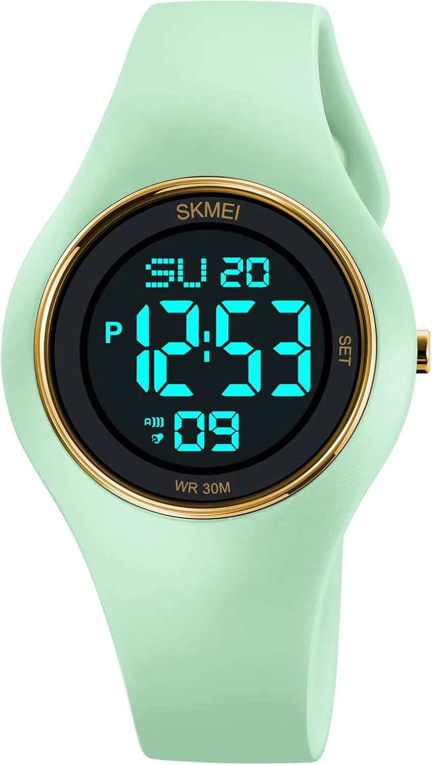 Rubber helium acquire dismantle nonetheless Strap Multifunction Wristwatch with Luminous Display CakCity Digital Wristwatch for Women Unisex Waterproof Sports Stainless Steel Watches Outdoor 