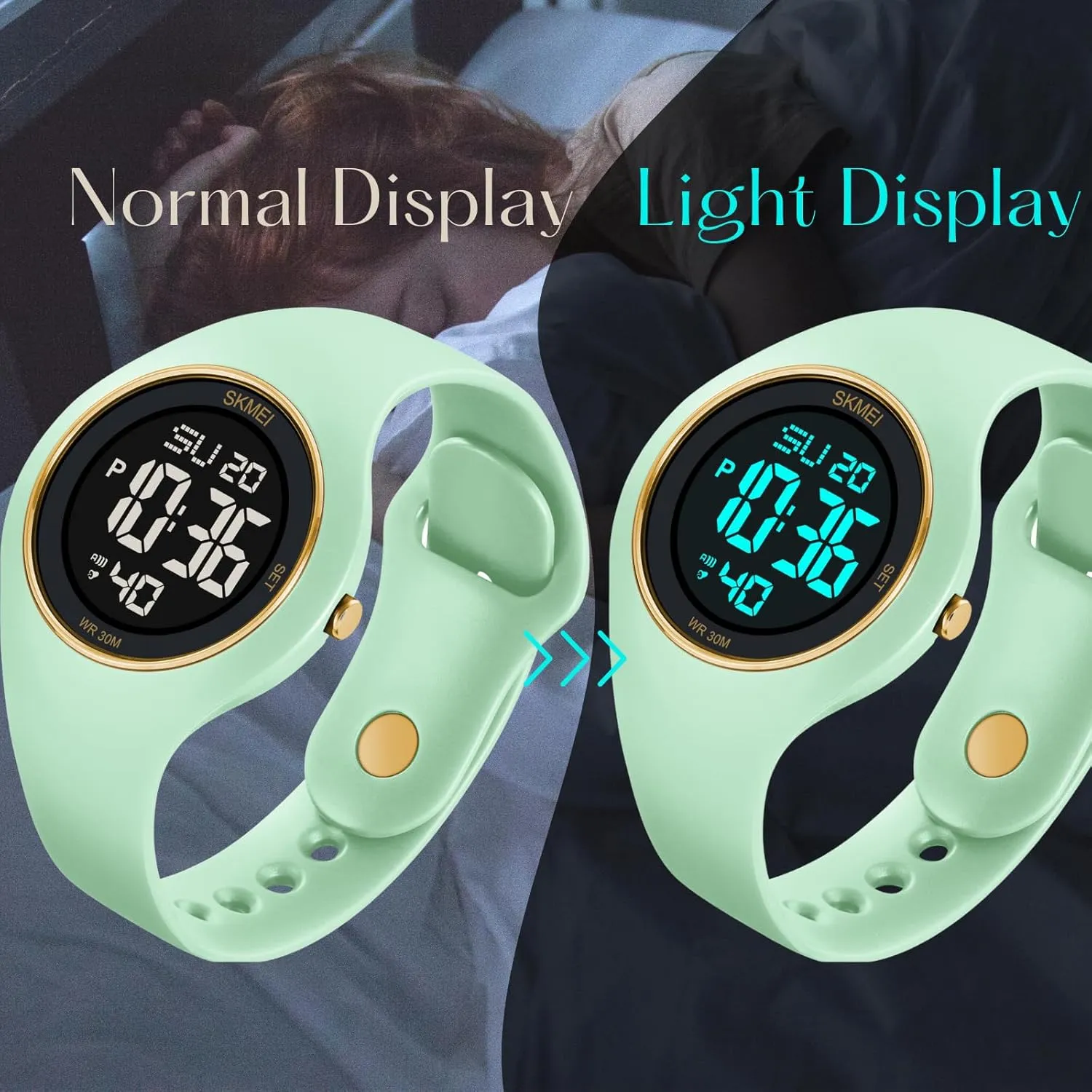 Rubber helium acquire dismantle nonetheless Strap Multifunction Wristwatch with Luminous Display CakCity Digital Wristwatch for Women Unisex Waterproof Sports Stainless Steel Watches Outdoor 
