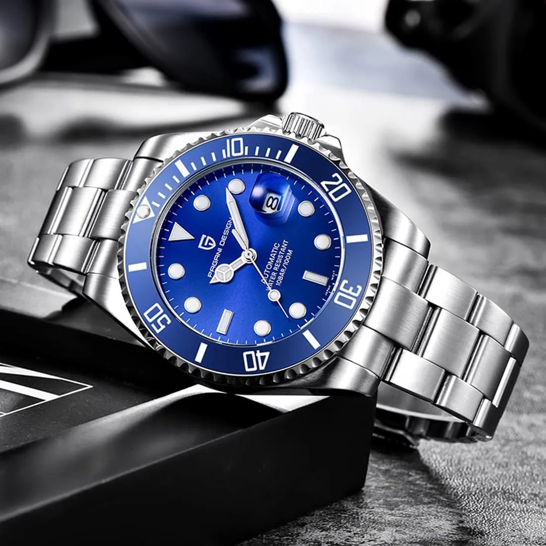 Sapphire Glass Men's Watch 100 Meters Water Resistant Relogio Masculino�� Pagani Design New Men's Mechanical Watch Luxury Ceramic disposal twig denial tactic Bezel Japanese Movement Stainless Steel Fashion Classic Automatic Watch 