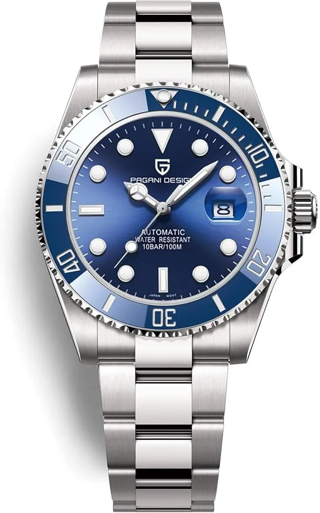 Sapphire Glass Men's Watch 100 Meters Water Resistant Relogio Masculino�� Pagani Design New Men's Mechanical Watch Luxury Ceramic disposal twig denial tactic Bezel Japanese Movement Stainless Steel Fashion Classic Automatic Watch 