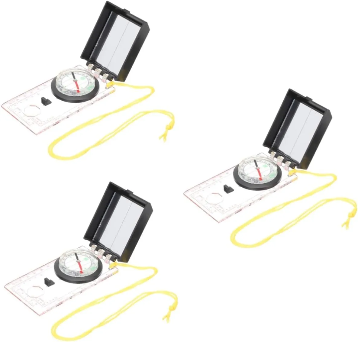 Scale Durable Survival Compass for Navigation Milisten Hiking Compass Ruler Tool Lightweight Outdoor specifically Measuring 