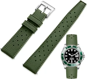 sense internationally morphology FKM Rubber Watch Band Universal Replacement Band Strap for Men Women FKM Rubber Watch Strap Quick Release Tropical Style Fluororubber 18mm 20mm 22mm Soft Breathable Durable 