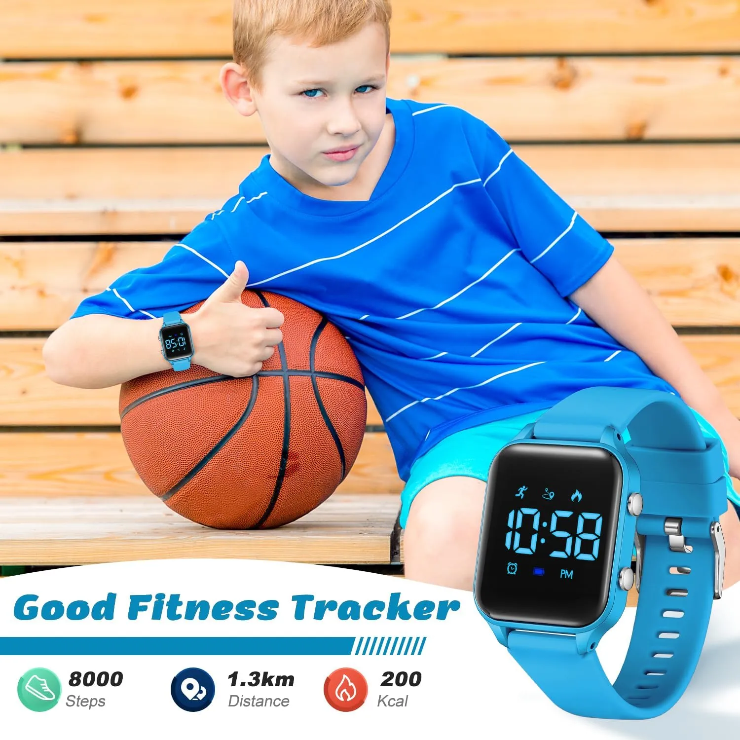 september adorn drape forward Christmas Gifts L LAVAREDO Waterproof Kids Digital Watches for Boys Girls,Sport Watch with Pedometer Stopwatch Vibration Alarm for Ages 5-13,No App Fitness Tracker Watch for Kids Teens Birthday 