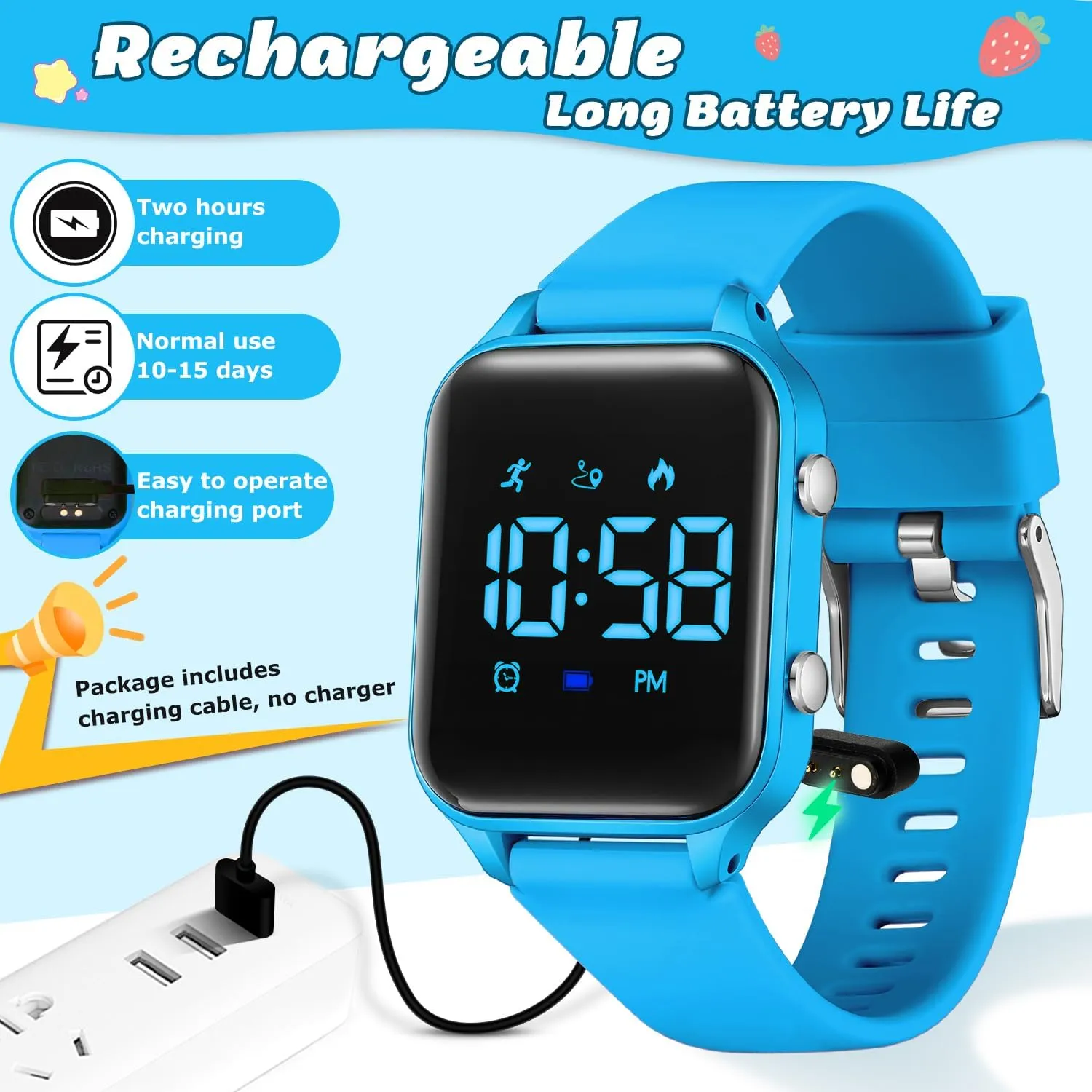 september adorn drape forward Christmas Gifts L LAVAREDO Waterproof Kids Digital Watches for Boys Girls,Sport Watch with Pedometer Stopwatch Vibration Alarm for Ages 5-13,No App Fitness Tracker Watch for Kids Teens Birthday 