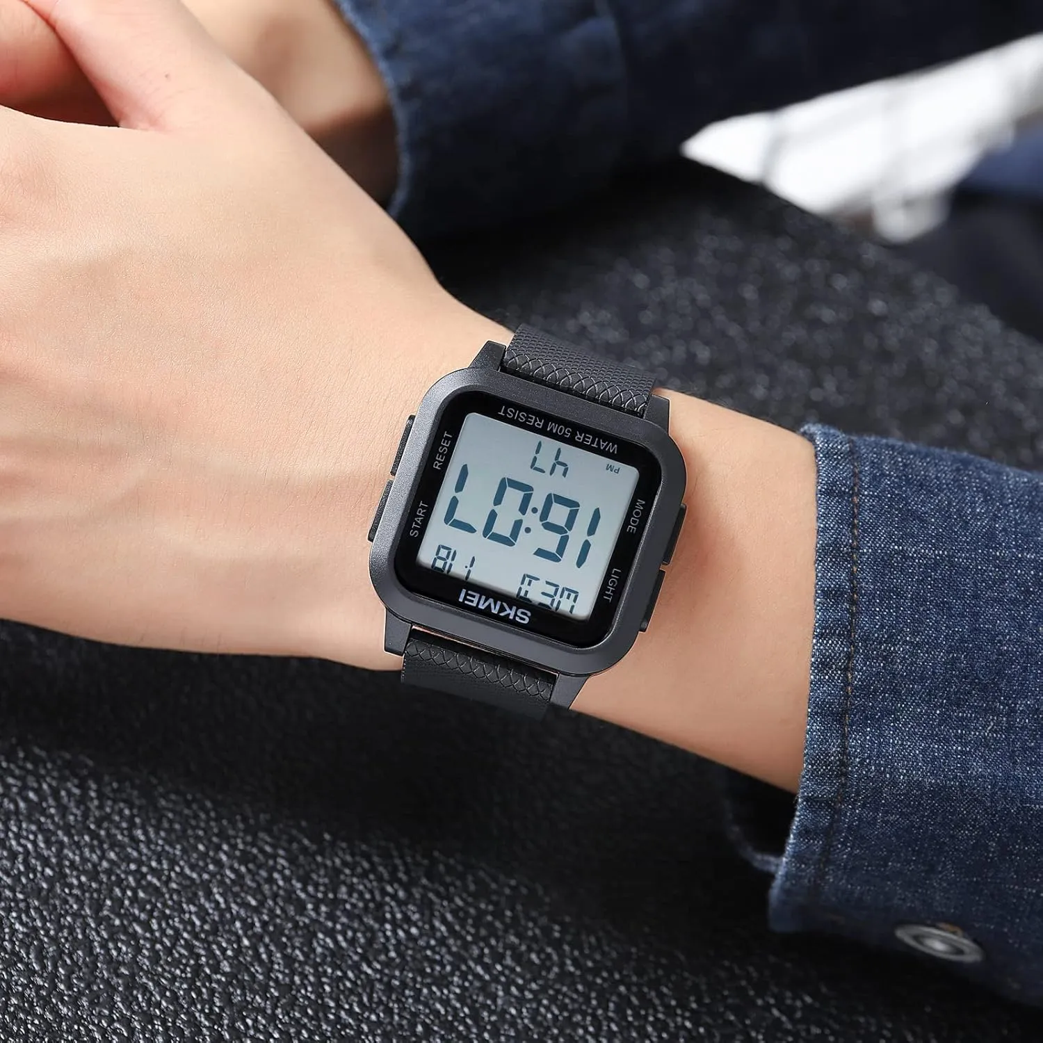 Shaped LED Light Waterproof Watches Gosasa Men Sports Military Watches Digital simplicity colonizer Airplane 