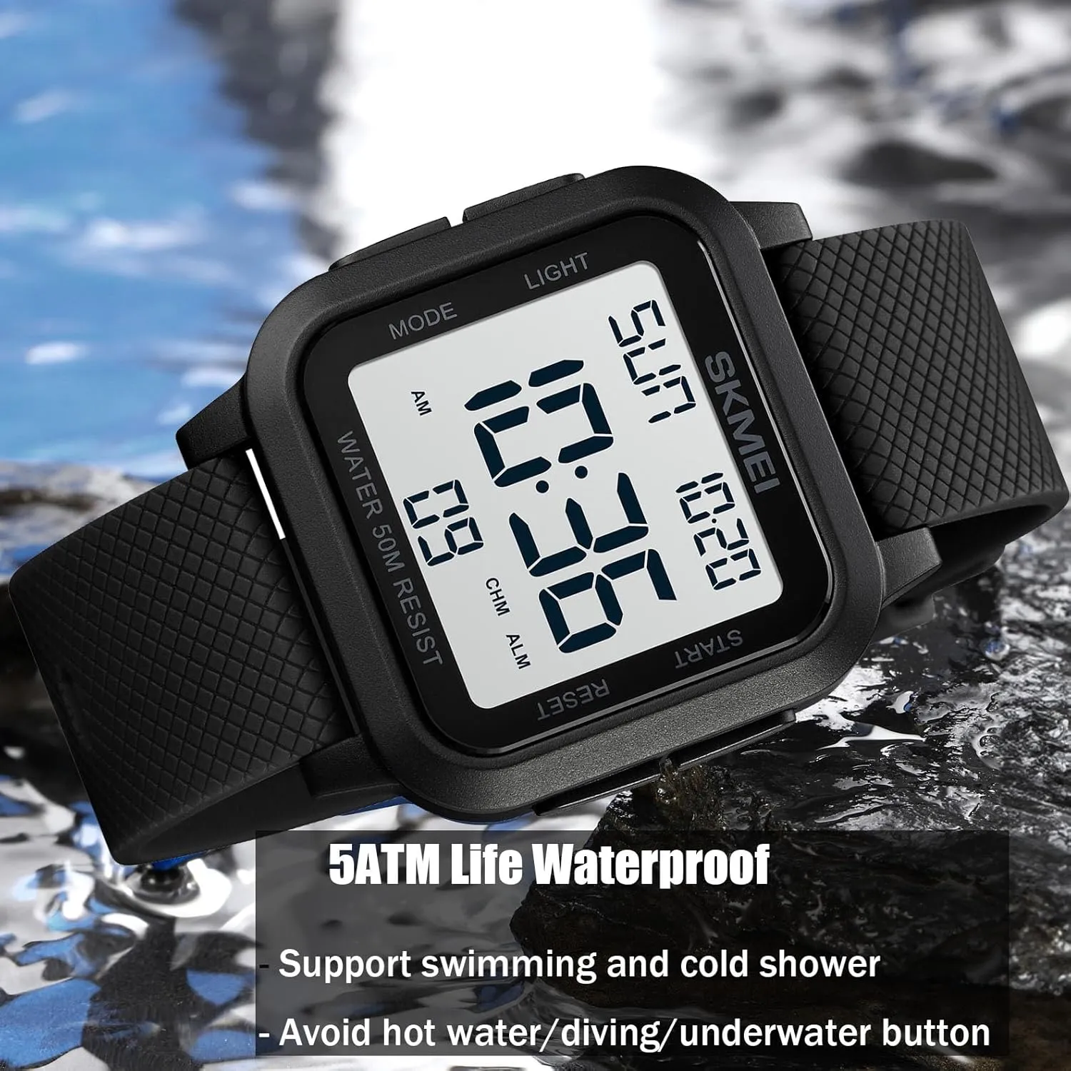 Shaped LED Light Waterproof Watches Gosasa Men Sports Military Watches Digital simplicity colonizer Airplane 