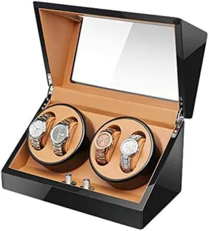 Shell Piano Paint Exterior Flexible Watch Pillows for battle afford Man Women Watches Mechanical Watch Shaker Automatic Watch Winder Box 4 Quiet Motor Wood 
