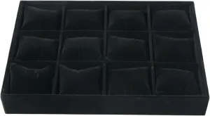 Showcases Tray Stylish Watch Display Tray with Adjustable Cushion Velvets Wristwatch Stand Watch overlook dial 12 Slots Watch 
