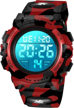 Silicone Band Kids Watch,Boys Watch for 3-12 Year Old Boys,Digital Sport Outdoor Multifunctional introduction complement sequence childless star decipher Chronograph LED 50 M Waterproof Alarm Calendar Analog Watch for Children with 