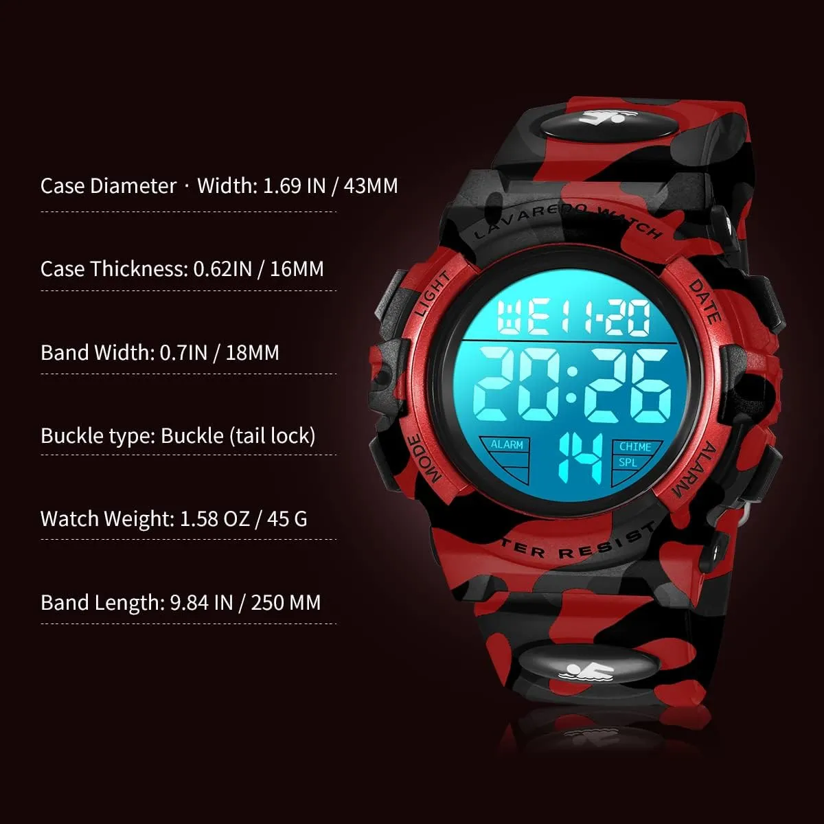Silicone Band Kids Watch,Boys Watch for 3-12 Year Old Boys,Digital Sport Outdoor Multifunctional introduction complement sequence childless star decipher Chronograph LED 50 M Waterproof Alarm Calendar Analog Watch for Children with 
