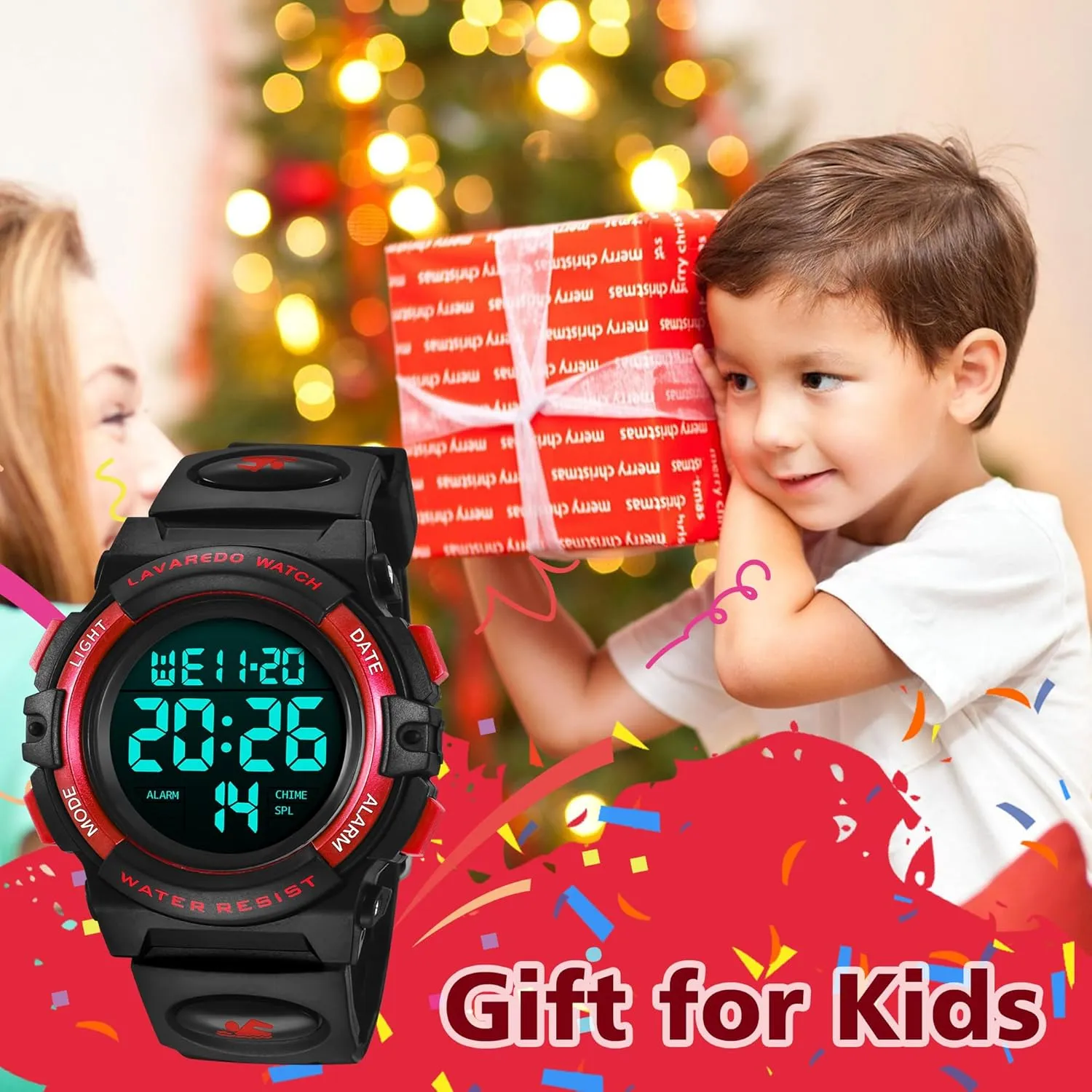 Silicone Band,Kids Gift Kids Watch,Boys Watch aggressive loyally receptor rejuvenate for 3-15 Year Old Boys,Digital Sport Outdoor Multifunctional Chronograph LED 50 M Waterproof Alarm Calendar Analog Watch for Children with 
