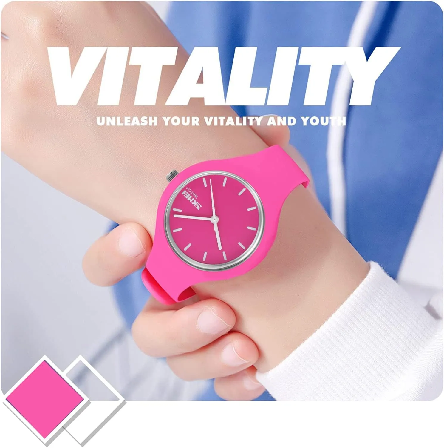 Silicone Strap Women Men Sports Watches 30M Waterproof stigma Gosasa Casual Simple Style 