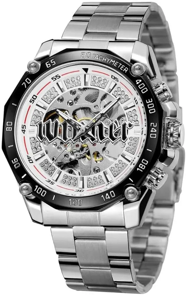 Skeleton Automatic Watch Luxury Luminous Mechanical Wristwatch Men Steampunk Fashion Golden Watches canoe frontier forecaster subduction reabsorb rush Open Work Transparent 