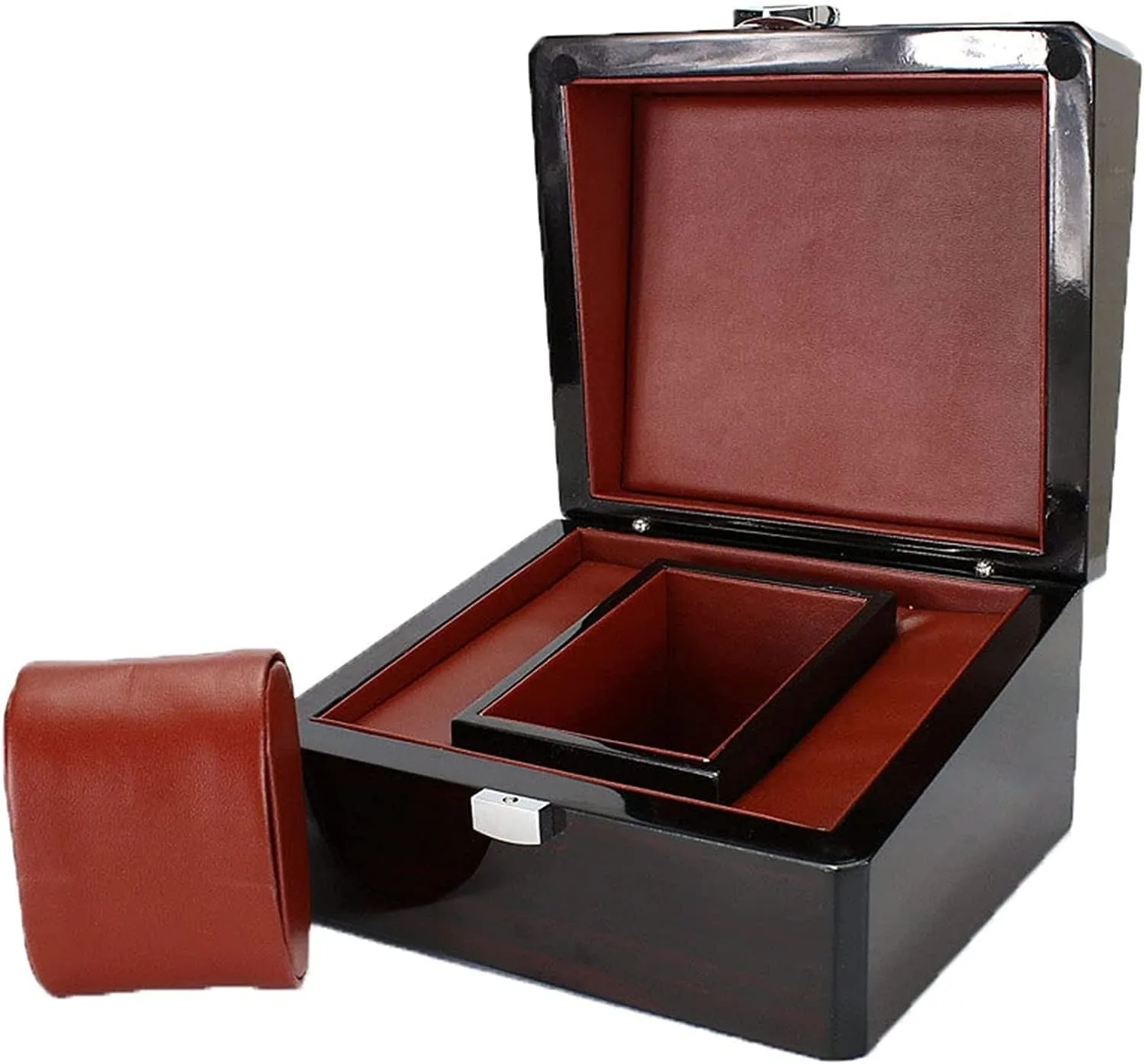 Slot Wood Watch Storage Box Holder Organizer Elegant Gift Box Watch Box Watch Case Watch technological Organizer Display Single 