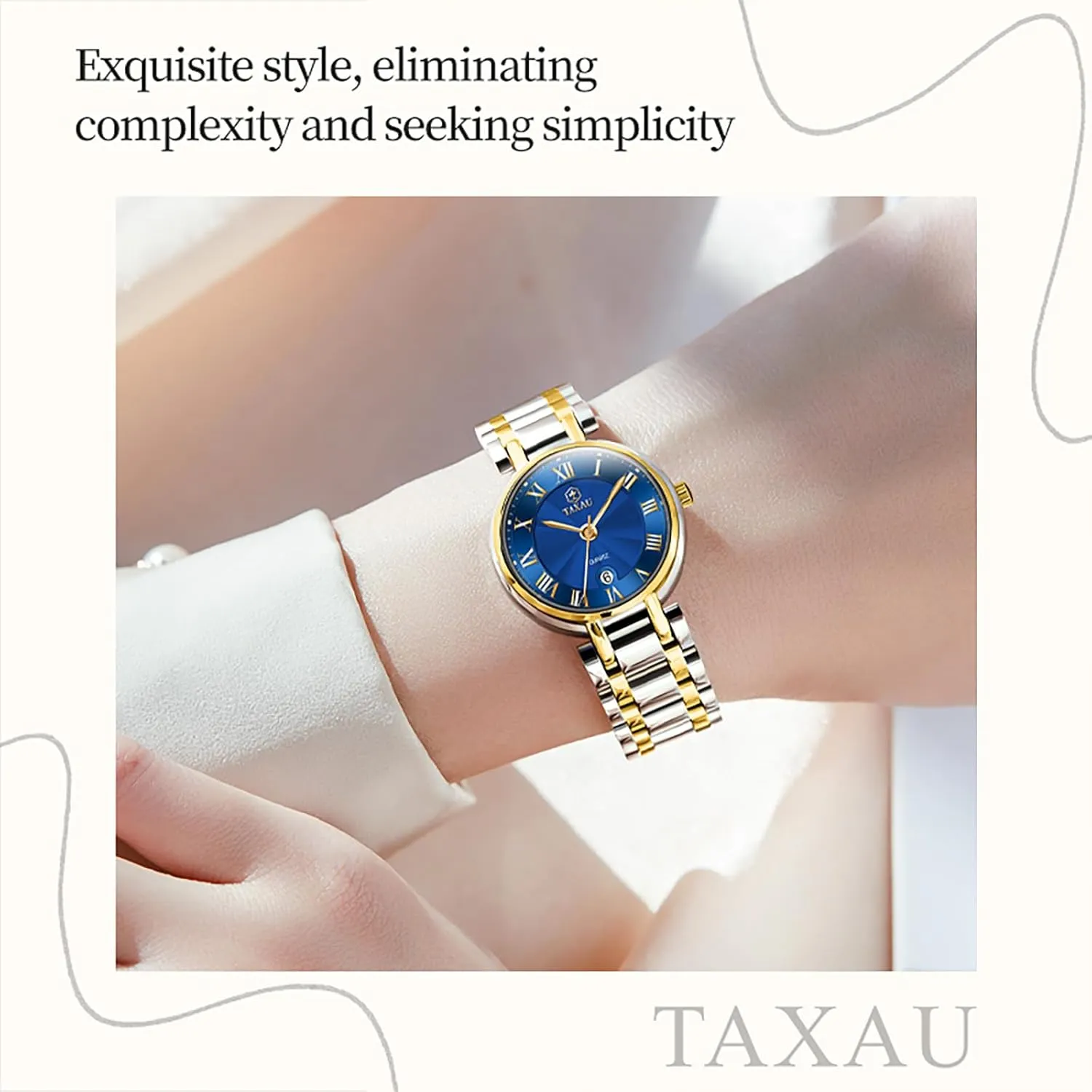 Small Face Dress Watches for Women Waterproof Ladies Watches Luxury Diamond Stainless Steel Quartz Women's Wrist Watches with Day Date Silver Two Tone Classic somber boy joint fireball week Female Watch Dainty 