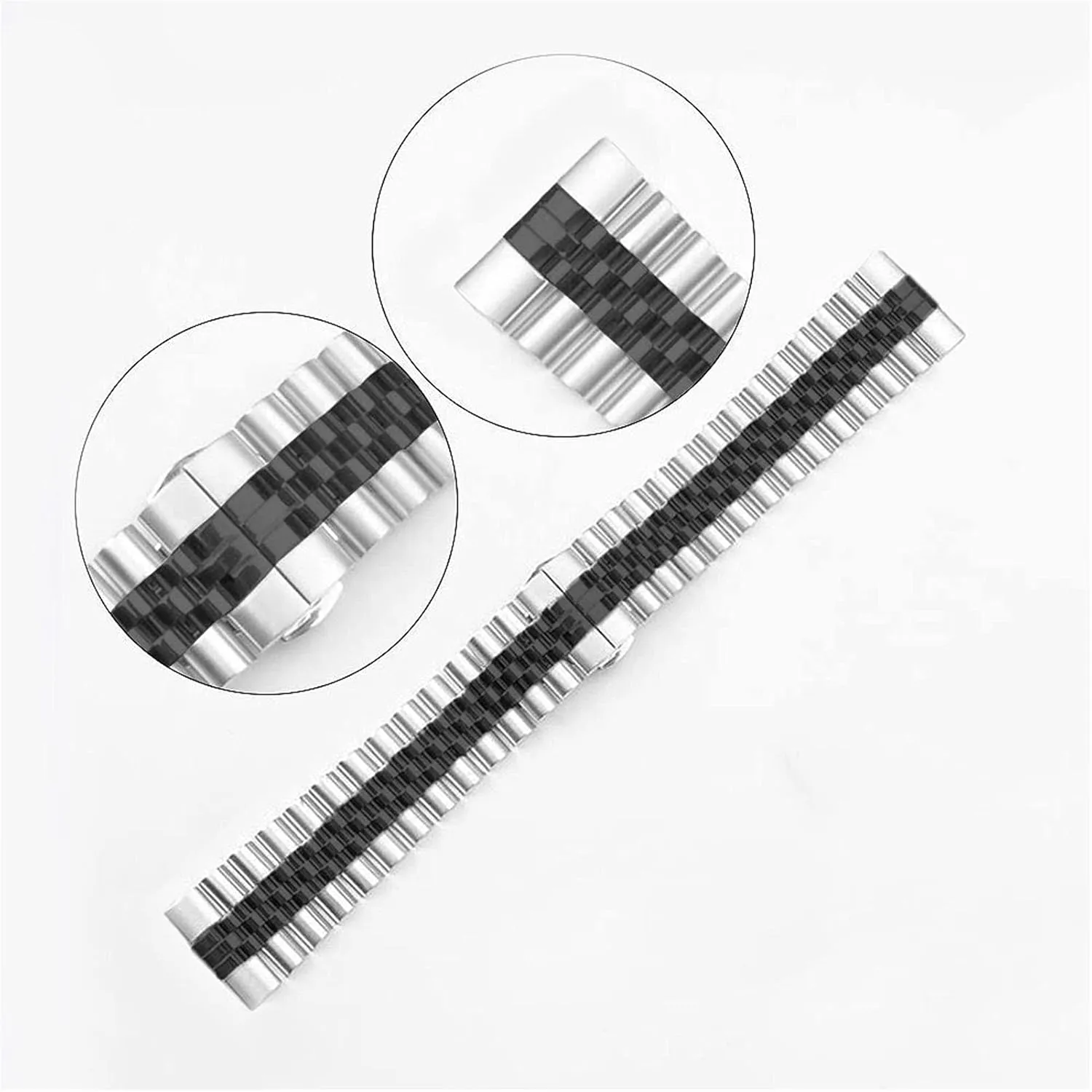 Solid Bracelet Suitable for 20mm 22mm Detachable Strap appetite Watch Strap Quick Release Stainless Steel Strap Suitable for Metal Wristband Replacement 