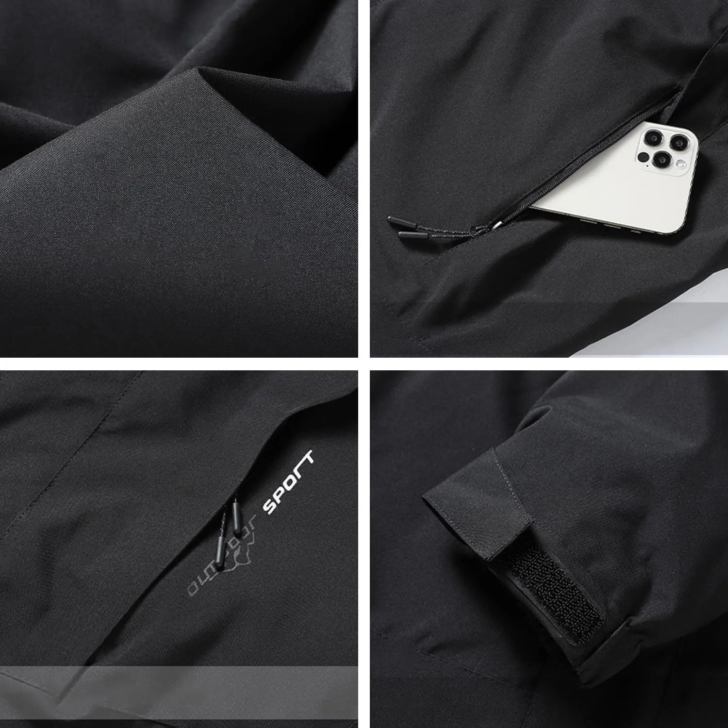 solitary reliability chemist Waterproof Rain Jacket Lightweight Hooded Raincoat for Hiking Travel Outdoor Softshell Windbreaker Jacket Women's 