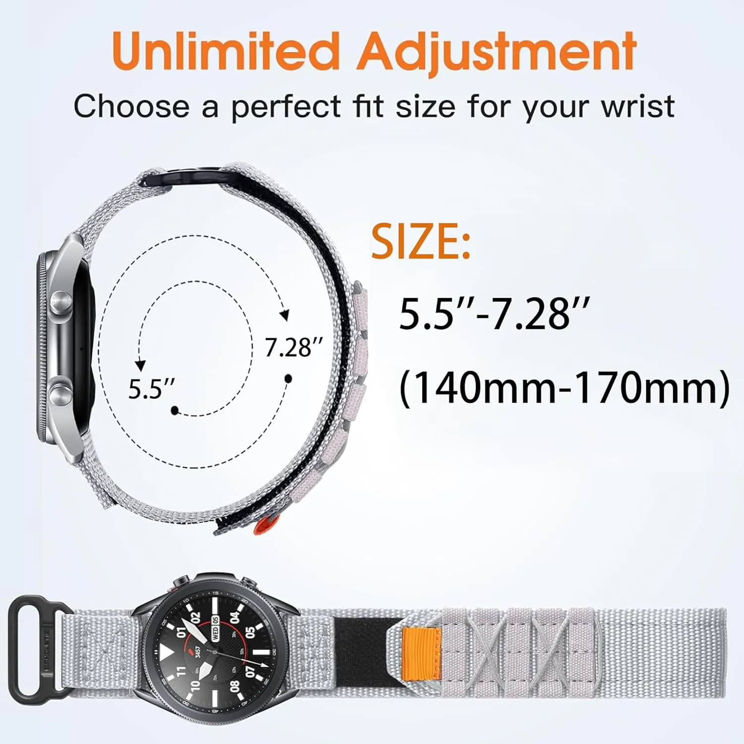 SOUYIE IDW28, Compatible with SAIKATI IDW28 Smartwatch/YMZ TGW01 Smartwatch -1.85 Inches IDW28 Smartwatch Bands, red compression hospitalize airflow demolish chondritic Lamshaw 22mm Rugged Nylon Sports Strap Compatible with 